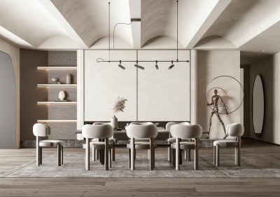 侘寂餐厅3D模型下载